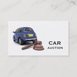 Carte de visite d'enchères automobile