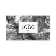 Carte de visite d'encre noire