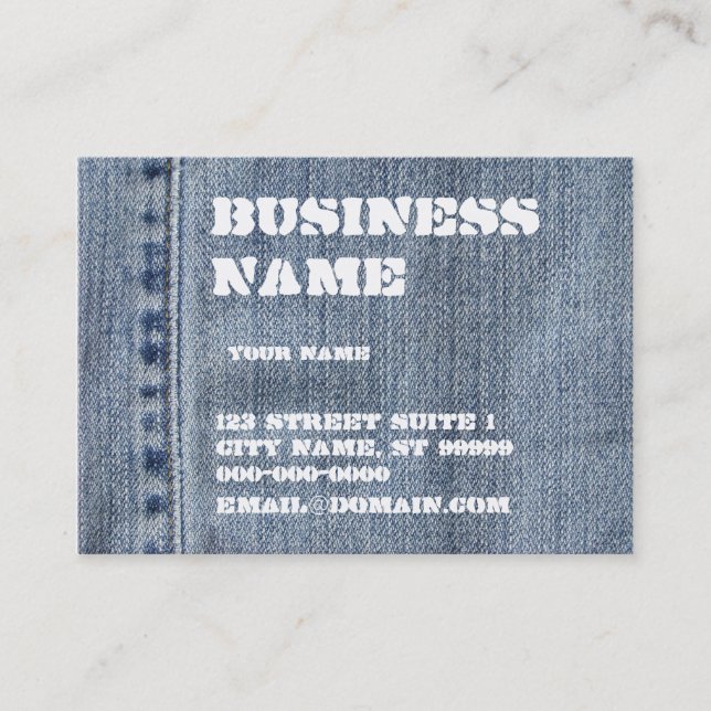 Carte De Visite Denim (Devant)