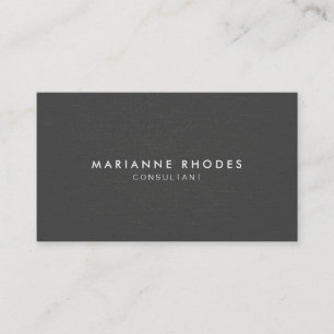 Carte De Visite Denim gris subtil minimaliste