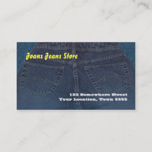 Carte de visite Denim Jeans