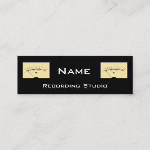 Carte de visite d'enregistrement Studio