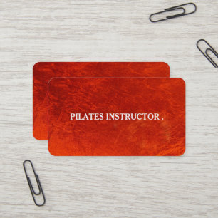Carte de visite d'enseignante de Pilates Yoga