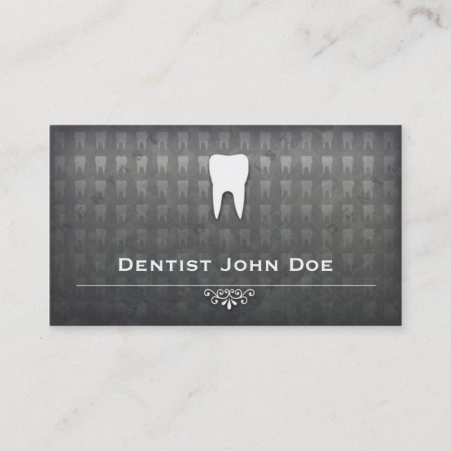 carte de visite dentaire de bureau de dentiste (Devant)