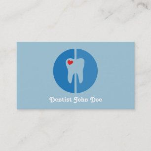 Carte de visite dentaire de dent de bureau de