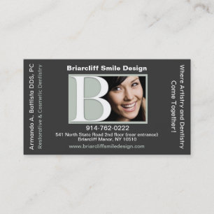 Carte de visite dentaire personnalisable de
