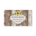 Dentelle rustique en bois Shabby Grunge Tournesol