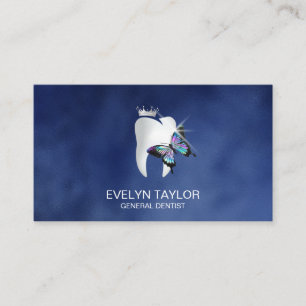 Carte De Visite Dentist Dental Clinique dents blanchissant Papillo