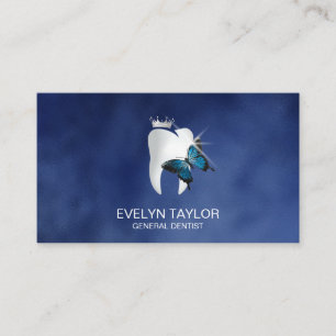 Carte De Visite Dentist Dental Clinique dents blanchissant Papillo