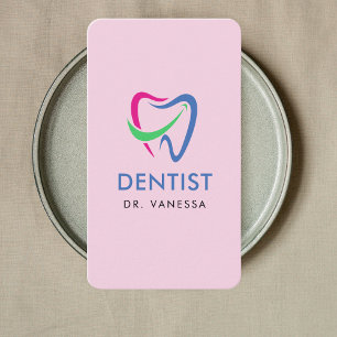 Carte De Visite Dentist Dentist Dentist Logotype Dental Qr Code