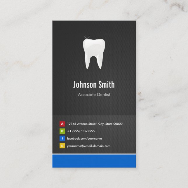 Carte De Visite Dentiste associé - Dental Creative Innovative (Devant)