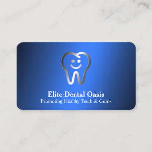 Carte De Visite Dentiste bleu
