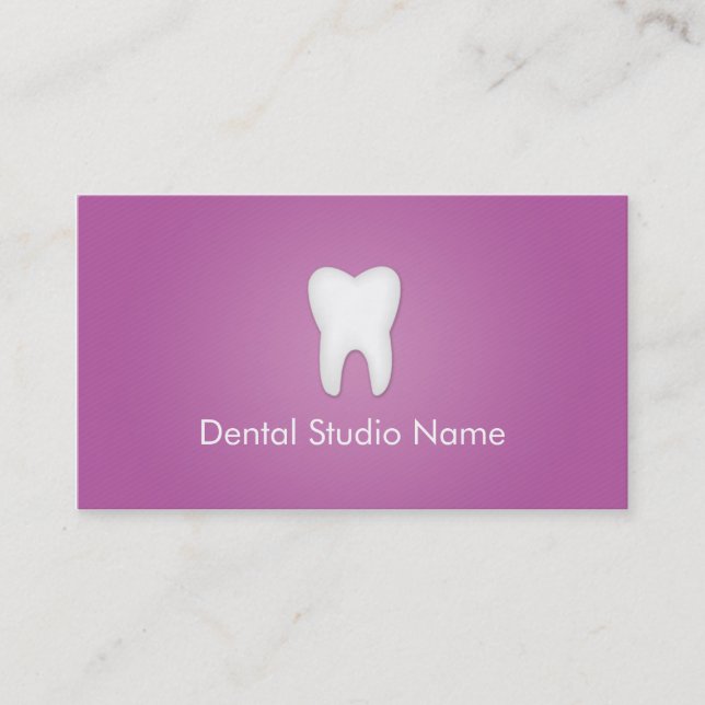 Carte De Visite Dentiste/cartes de visite dentaires de studio dans (Devant)