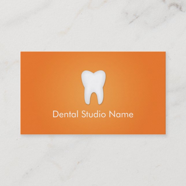 Carte De Visite Dentiste/cartes de visite dentaires de studio dans (Devant)