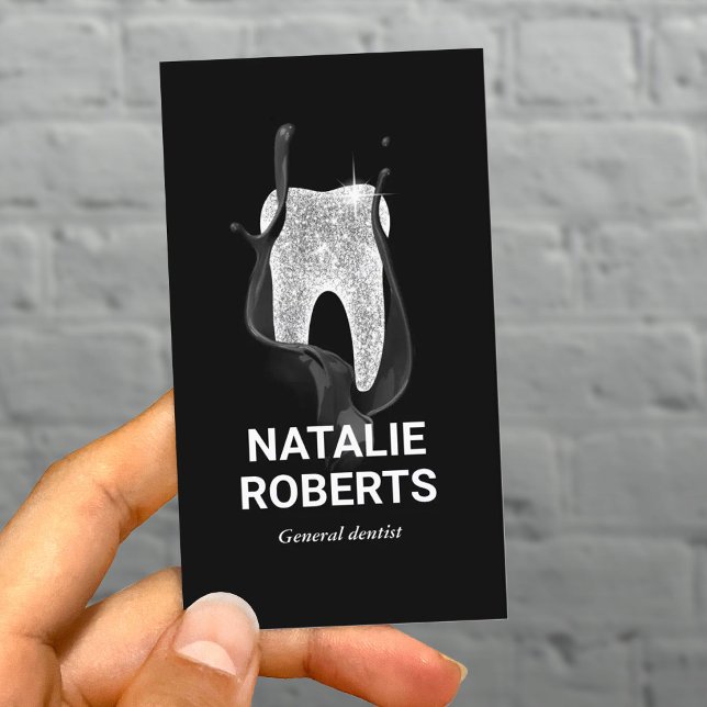 Carte De Visite Dentiste Creative Brillant Dentiste Bureau dentair (Créateur téléchargé)