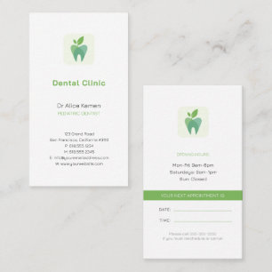 Carte De Visite Dentiste Dentiste pédiatrique