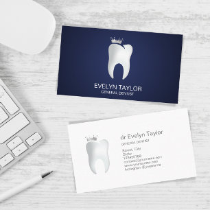 Carte De Visite Dentiste professionnel Dental Clinique dents blanc