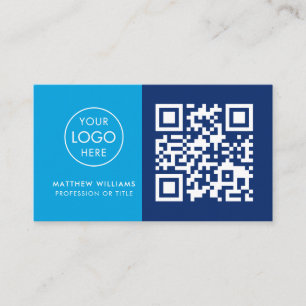 Carte De Visite Dentiste professionnel QR Code Logo moderne