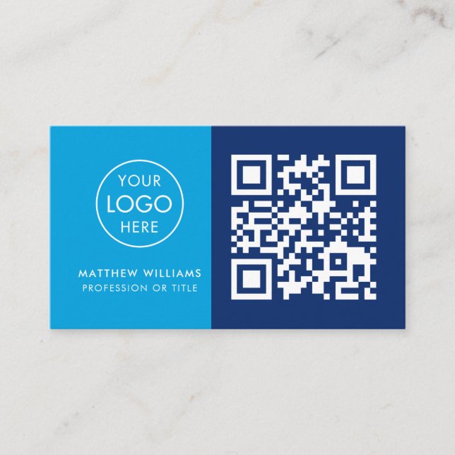 Carte De Visite Dentiste professionnel QR Code Logo moderne (Devant)