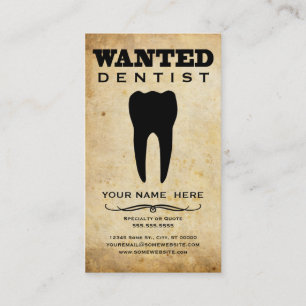 Carte De Visite dentiste recherché