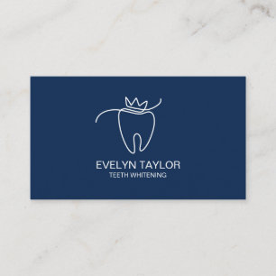 Carte De Visite Dentiste simple Dental Clinique dents blanchissant