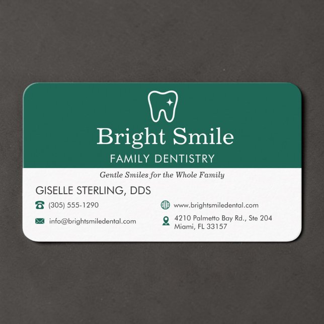 Carte De Visite Dentiste Vert (Créateur téléchargé)