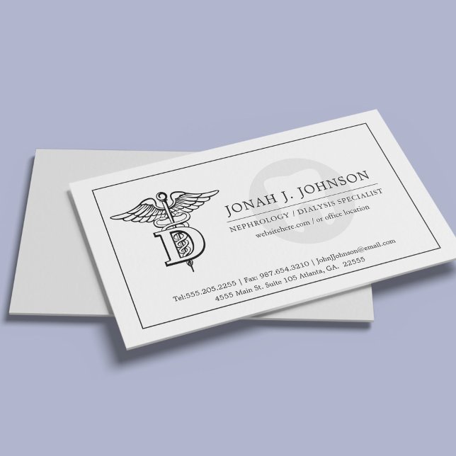 Carte De Visite Dentistère | Symbole dentaire minimal (Créateur téléchargé)