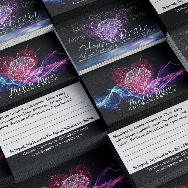 Carte de visite d'entraînement pour cerveau cardia (Heart-Brain Communication Business Cards)