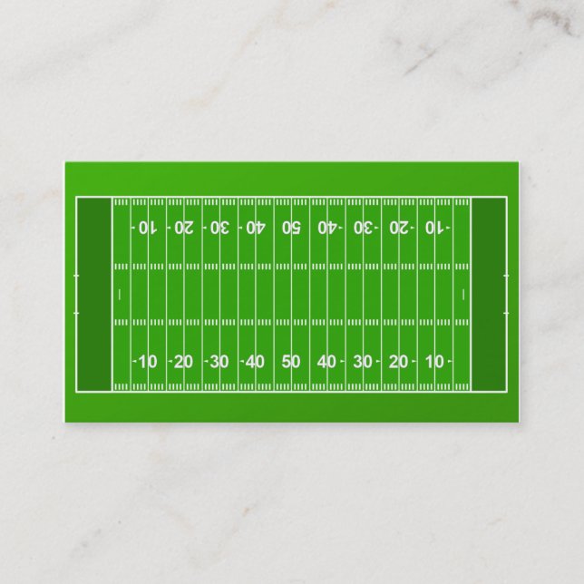 Carte de visite d'entraîneur de football américain (Devant)