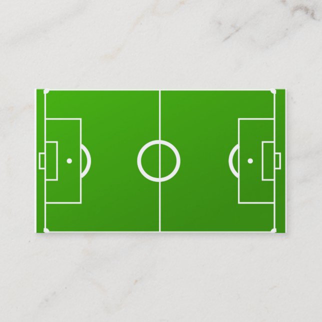Carte de visite d'entraîneur du football (Devant)