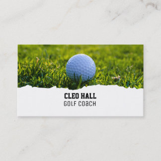 Carte de visite d'entraîneurs de golf