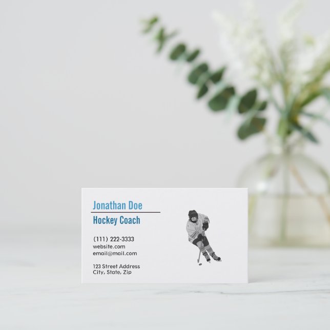 Carte de visite d'entraîneurs de hockey (Debout devant)