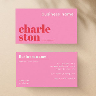Carte de visite d'entreprise à Charleston en Carol