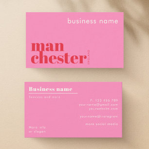 Carte de visite d'entreprise à Manchester Angleter