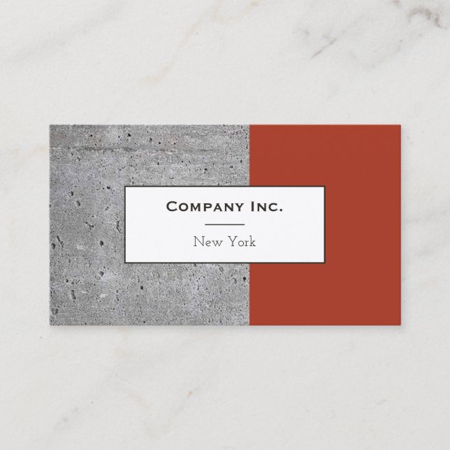 Carte de visite d'entreprise| Béton (Devant)