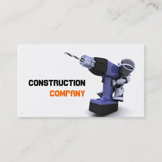 Carte de visite d'entreprise de construction (Devant)