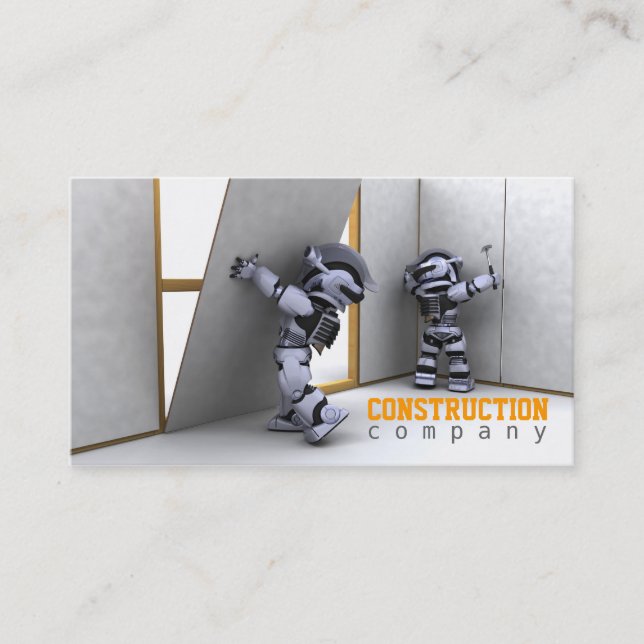 Carte de visite d'entreprise de construction (Devant)