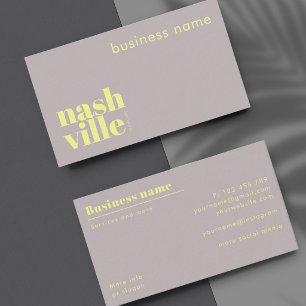 Carte de visite d'entreprise de Nashville Tennesse