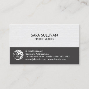 Carte de visite d'entreprise d'impression de corre