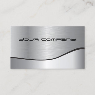 Carte de visite d'entreprise en argent à deux tons