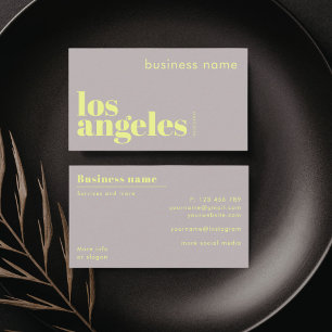 Carte de visite d'entreprise Los Angeles LA Califo