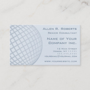 Carte De Visite D'entreprise moderne bleu-clair élégant global