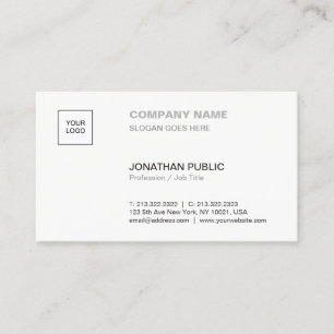Carte De Visite D'entreprise professionnel simple simple élégant
