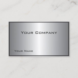 Carte de visite d'entreprise Silver Shine