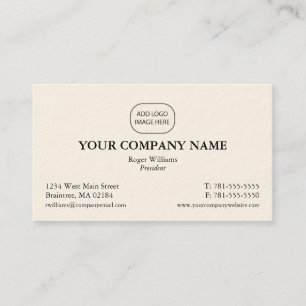 Carte de visite d'entreprise simple - ajoutez