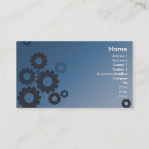 Carte De Visite Dents bleues - affaires