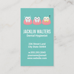 Carte De Visite Dents dans les gencives   Illustrations   Dentistè