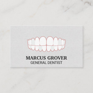 Carte De Visite Dents   Dentiste