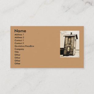 Carte De Visite Dépendance de deux histoires - cru