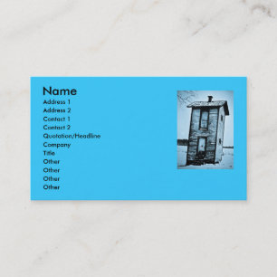 Carte De Visite Dépendance de deux histoires - cru